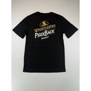 whistle pig piggy back whiskey pig T-shirt size small